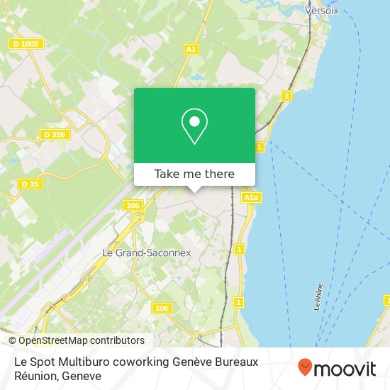 Le Spot Multiburo coworking Genève Bureaux Réunion Karte