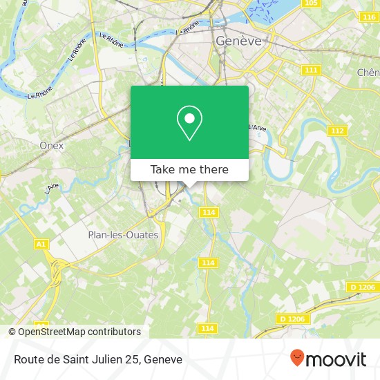 Route de Saint Julien 25 map
