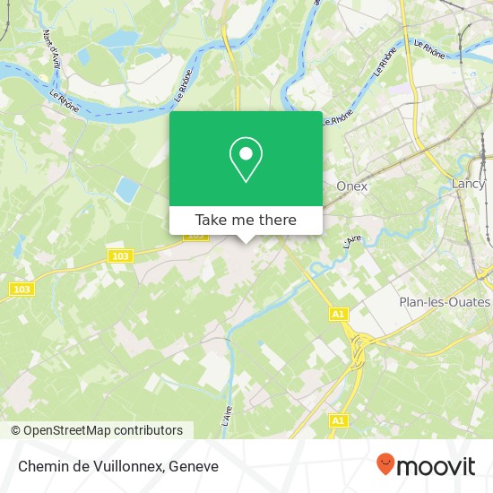 Chemin de Vuillonnex map