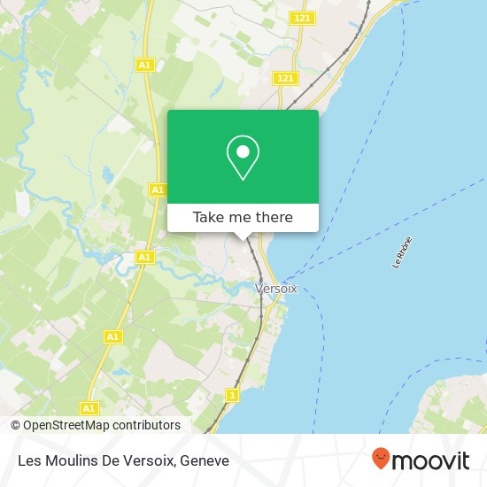 Les Moulins De Versoix map