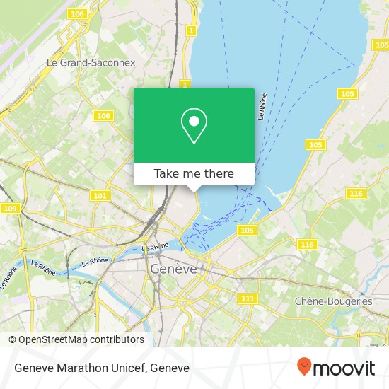 Geneve Marathon Unicef map