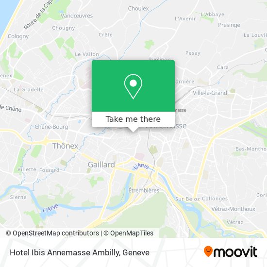 Hotel Ibis Annemasse Ambilly map