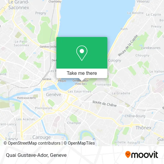 Quai Gustave-Ador map