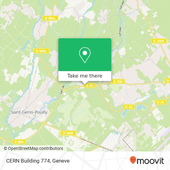 CERN Building 774 Karte