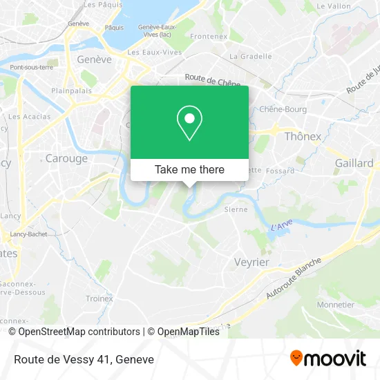 Route de Vessy 41 map