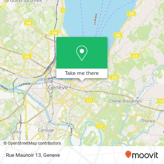 Rue Maunoir 13 map