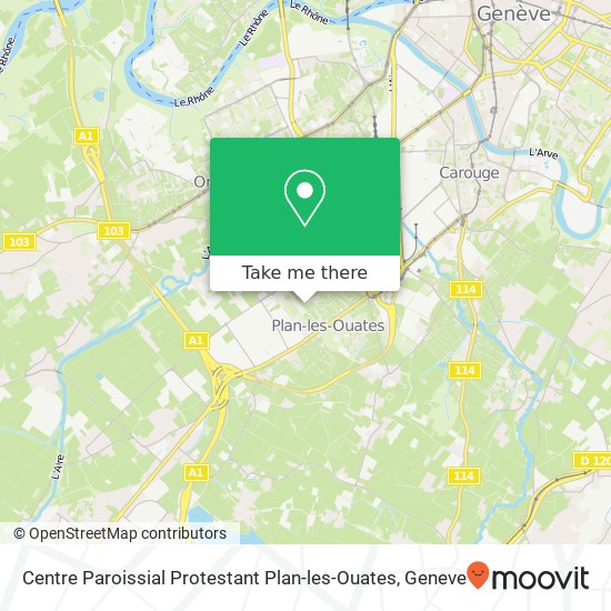 Centre Paroissial Protestant Plan-les-Ouates map