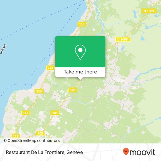 Restaurant De La Frontiere map