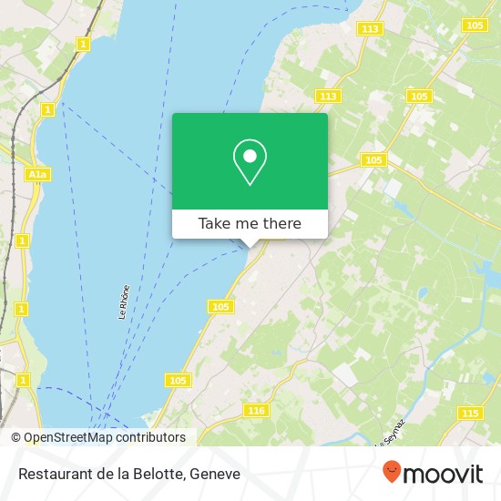 Restaurant de la Belotte map