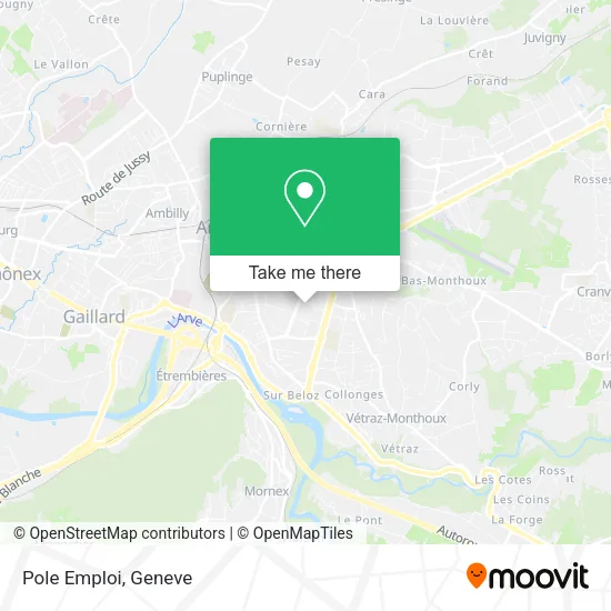 Pole Emploi map