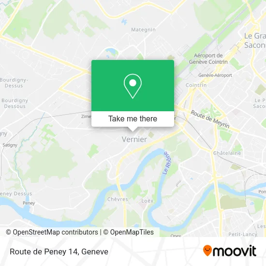Route de Peney 14 map