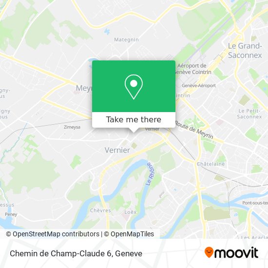 Chemin de Champ-Claude 6 Karte