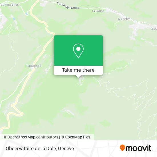 Observatoire de la Dôle map