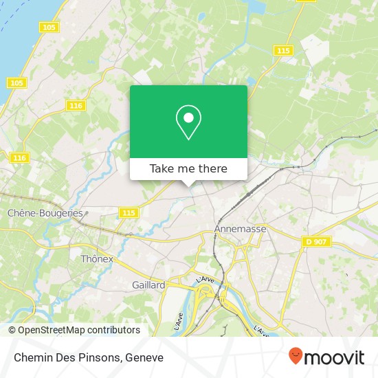 Chemin Des Pinsons map