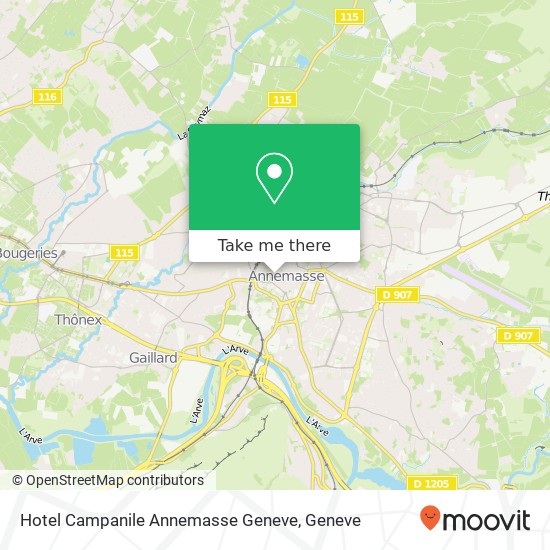 Hotel Campanile Annemasse Geneve map