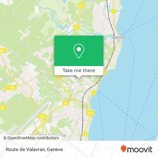 Route de Valavran map