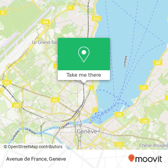 Avenue de France map