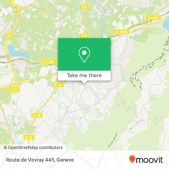 Route de Vovray 445 map