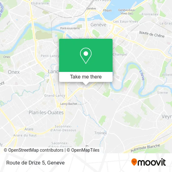 Route de Drize 5 map