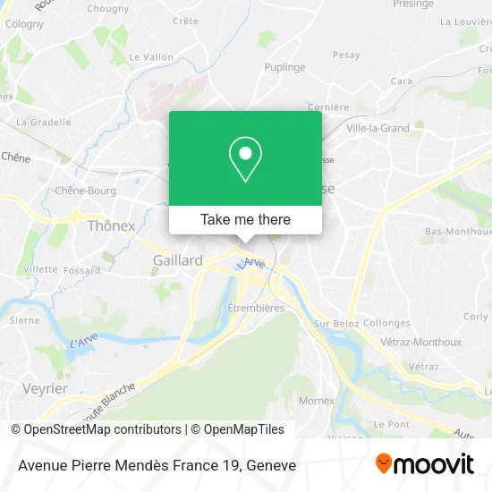 Avenue Pierre Mendès France 19 map