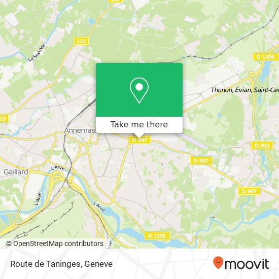 Route de Taninges map