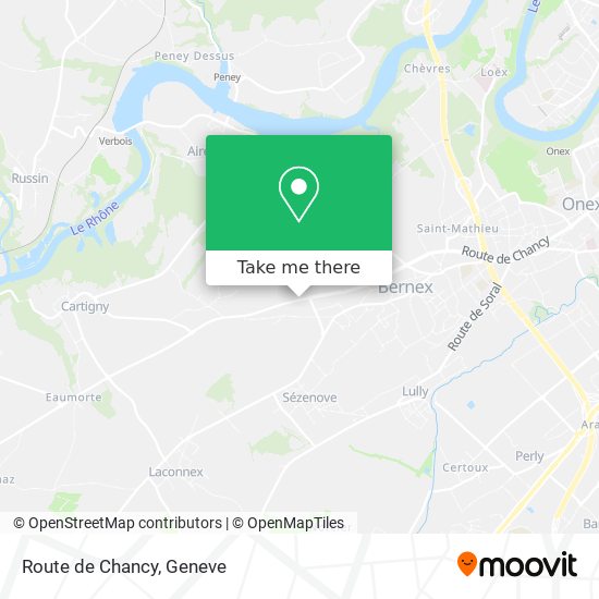 Route de Chancy map