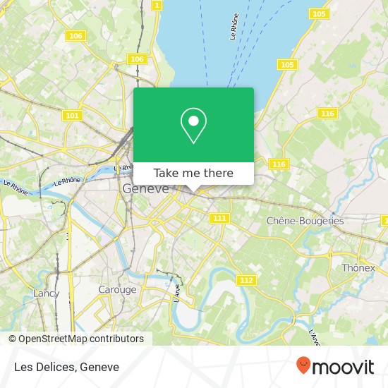 Les Delices map