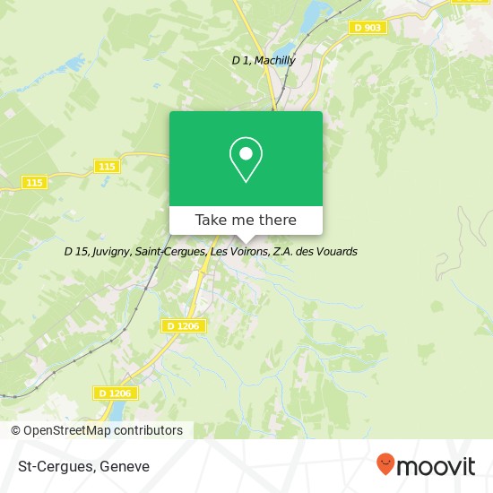 St-Cergues map