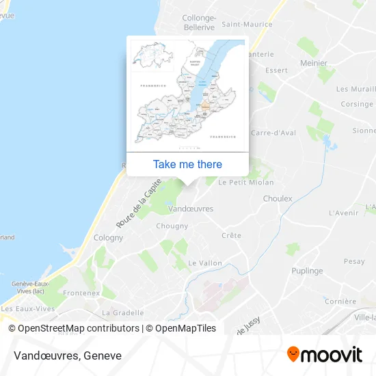 Vandœuvres map