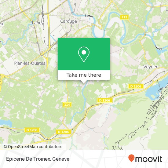 Epicerie De Troinex map