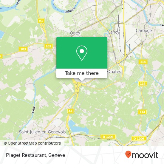 Piaget Restaurant map