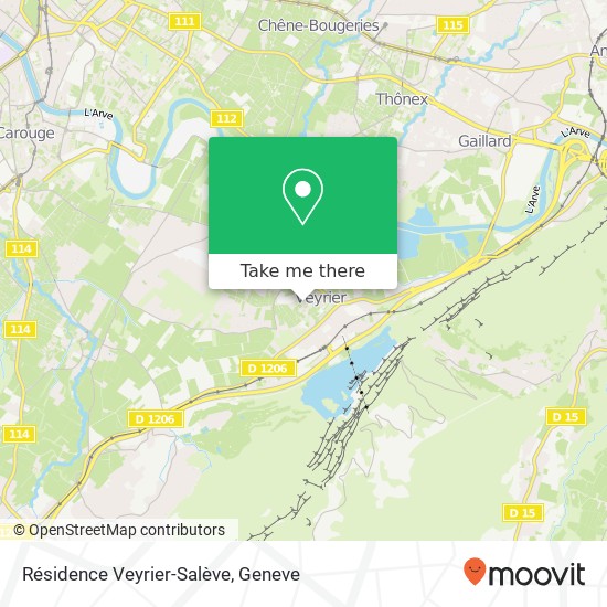 Résidence Veyrier-Salève map