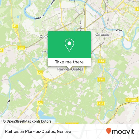 Raiffaisen Plan-les-Ouates map