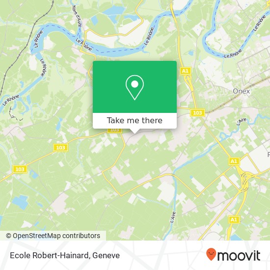 Ecole Robert-Hainard map