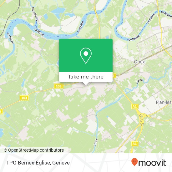 TPG Bernex-Église map
