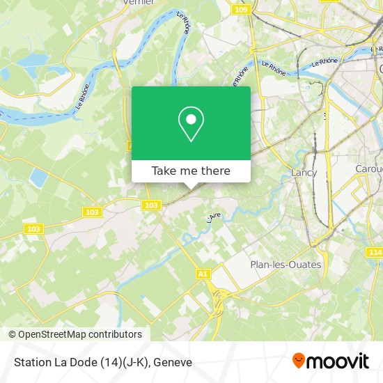 Station La Dode (14)(J-K) Karte