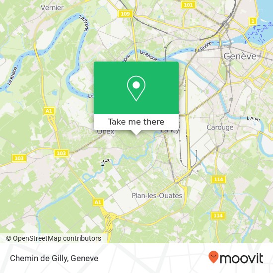 Chemin de Gilly map