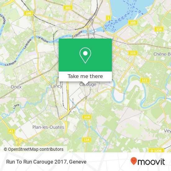 Run To Run Carouge 2017 map