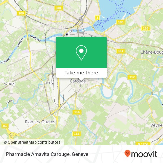 Pharmacie Amavita Carouge map