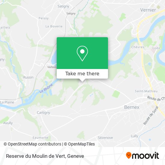 Reserve du Moulin de Vert Karte