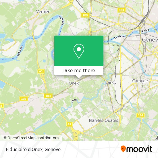 Fiduciaire d'Onex map