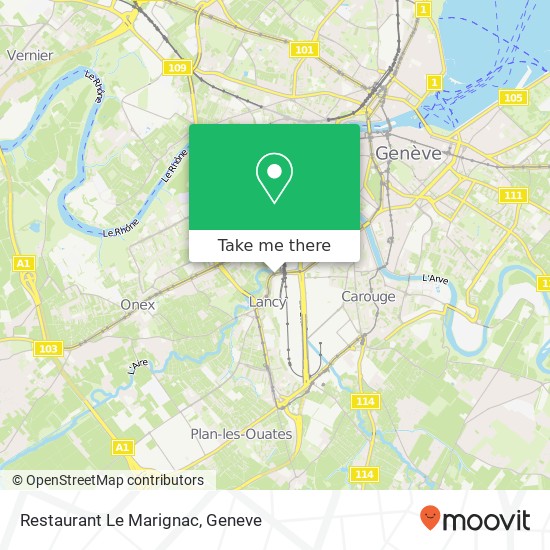 Restaurant Le Marignac map