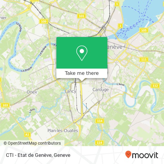 CTI - Etat de Genève map