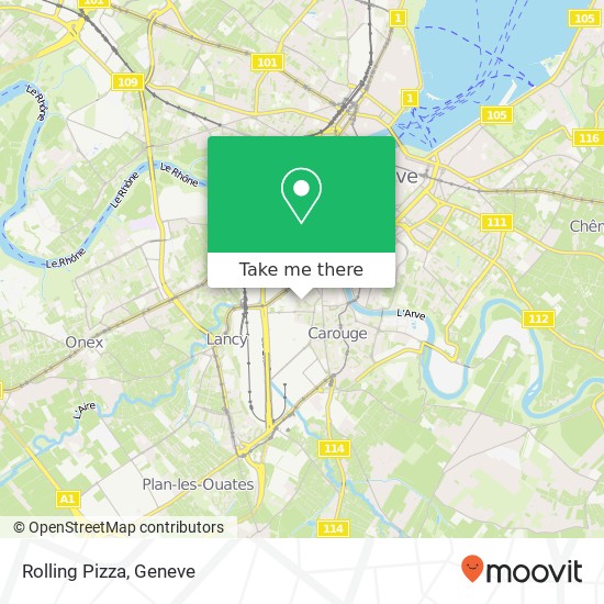 Rolling Pizza map