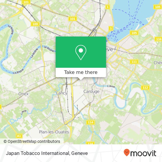 Japan Tobacco International map