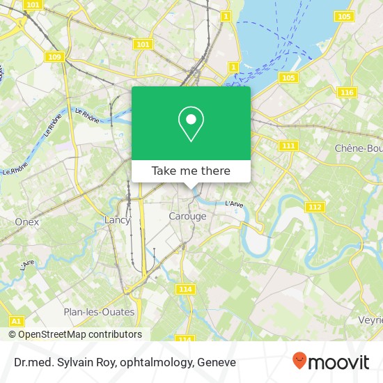 Dr.med. Sylvain Roy, ophtalmology map