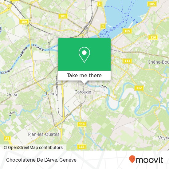 Chocolaterie De L'Arve map