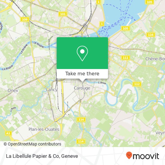 La Libellule Papier & Co map