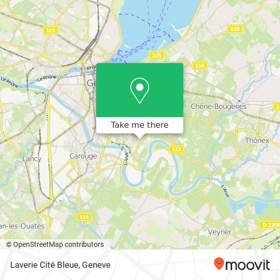 Laverie Cité Bleue map