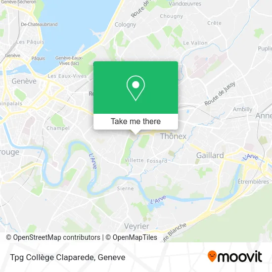 Tpg Collège Claparede map